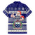 Samoa Christmas Hawaiian Shirt The Santa Coat of Arms with Samoa Bracelet Pattern LT03 - Polynesian Pride