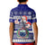 Samoa Christmas Kid Polo Shirt The Santa Coat of Arms with Samoa Bracelet Pattern LT03 - Polynesian Pride