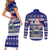 Custom Samoa Christmas Couples Matching Short Sleeve Bodycon Dress and Long Sleeve Button Shirts The Santa Coat of Arms with Samoa Bracelet Pattern LT03 - Polynesian Pride