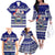 Custom Samoa Christmas Family Matching Off Shoulder Long Sleeve Dress and Hawaiian Shirt The Santa Coat of Arms with Samoa Bracelet Pattern LT03 - Polynesian Pride