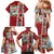 New Zealand Merry Christmas Family Matching Mermaid Dress and Hawaiian Shirt Maori Animals, Koru Tattoo - Red Xmas Style