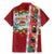 New Zealand Merry Christmas Family Matching Mermaid Dress and Hawaiian Shirt Maori Animals, Koru Tattoo - Red Xmas Style