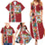 New Zealand Merry Christmas Family Matching Summer Maxi Dress and Hawaiian Shirt Maori Animals, Koru Tattoo - Red Xmas Style