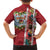 New Zealand Merry Christmas Kid Hawaiian Shirt Maori Animals, Koru Tattoo - Red Xmas Style