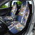 New Zealand Merry Christmas Car Seat Cover Maori Animals, Koru Tattoo - Blue Xmas Style