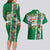 New Zealand Merry Christmas Couples Matching Long Sleeve Bodycon Dress and Hawaiian Shirt Maori Animals, Koru Tattoo - Green Xmas Style