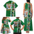 New Zealand Merry Christmas Family Matching Tank Maxi Dress and Hawaiian Shirt Maori Animals, Koru Tattoo - Green Xmas Style