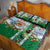 New Zealand Merry Christmas Quilt Bed Set Maori Animals, Koru Tattoo - Green Xmas Style