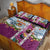 New Zealand Merry Christmas Quilt Bed Set Maori Animals, Koru Tattoo - Pink Xmas Style