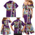 New Zealand Merry Christmas Family Matching Mermaid Dress and Hawaiian Shirt Maori Animals, Koru Tattoo - Purple Xmas Style