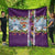 New Zealand Merry Christmas Quilt Maori Animals, Koru Tattoo - Purple Xmas Style