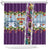 New Zealand Merry Christmas Shower Curtain Maori Animals, Koru Tattoo - Purple Xmas Style