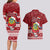 Tuvalu Christmas Couples Matching Long Sleeve Bodycon Dress and Hawaiian Shirt Snowman and Tuvalu Coat of Arms Maori Tribal Xmas Style LT03 - Polynesian Pride