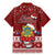 Tuvalu Christmas Family Matching Mermaid Dress and Hawaiian Shirt Snowman and Tuvalu Coat of Arms Maori Tribal Xmas Style LT03 - Polynesian Pride