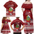 Tuvalu Christmas Family Matching Off Shoulder Maxi Dress and Hawaiian Shirt Snowman and Tuvalu Coat of Arms Maori Tribal Xmas Style LT03 - Polynesian Pride