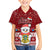 Tuvalu Christmas Family Matching Off Shoulder Short Dress and Hawaiian Shirt Snowman and Tuvalu Coat of Arms Maori Tribal Xmas Style LT03 Son's Shirt Red - Polynesian Pride