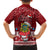 Tuvalu Christmas Hawaiian Shirt Snowman and Tuvalu Coat of Arms Maori Tribal Xmas Style LT03 - Polynesian Pride