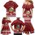 Personalised Tuvalu Christmas Family Matching Mermaid Dress and Hawaiian Shirt Snowman and Tuvalu Coat of Arms Maori Tribal Xmas Style LT03 - Polynesian Pride