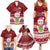 Personalised Tuvalu Christmas Family Matching Summer Maxi Dress and Hawaiian Shirt Snowman and Tuvalu Coat of Arms Maori Tribal Xmas Style LT03 - Polynesian Pride