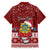 Personalised Tuvalu Christmas Hawaiian Shirt Snowman and Tuvalu Coat of Arms Maori Tribal Xmas Style LT03 - Polynesian Pride