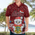 Personalised Tuvalu Christmas Hawaiian Shirt Snowman and Tuvalu Coat of Arms Maori Tribal Xmas Style LT03 - Polynesian Pride