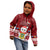 Personalised Tuvalu Christmas Kid Hoodie Snowman and Tuvalu Coat of Arms Maori Tribal Xmas Style LT03 - Polynesian Pride