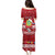 Personalised Tuvalu Christmas Puletasi Snowman and Tuvalu Coat of Arms Maori Tribal Xmas Style LT03 - Polynesian Pride