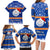 Marshall Islands Christmas Family Matching Long Sleeve Bodycon Dress and Hawaiian Shirt Santa Claus and Coat of Arms Mix Polynesian Xmas Style LT03 - Polynesian Pride