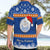 Marshall Islands Christmas Hawaiian Shirt Santa Claus and Coat of Arms Mix Polynesian Xmas Style LT03 - Polynesian Pride