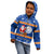 Personalised Marshall Islands Christmas Kid Hoodie Santa Claus and Coat of Arms Mix Polynesian Xmas Style LT03 - Polynesian Pride