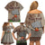 Aloha Volcano Custom Family Matching Off Shoulder Short Dress and Hawaiian Shirt Mix Hawaiian Kakau Tribal LT03 - Polynesian Pride