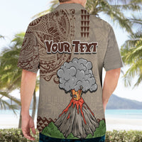 Aloha Volcano Custom Hawaiian Shirt Mix Hawaiian Kakau Tribal LT03 - Polynesian Pride