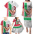 Hawaii Mele Kalikimaka Family Matching Puletasi Dress and Hawaiian Shirt Santa Playing Ukele Mix Kakau Pattern Xmas Style LT03 - Polynesian Pride