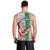 Hawaii Mele Kalikimaka Men Tank Top Santa Playing Ukele Mix Kakau Pattern Xmas Style LT03 - Polynesian Pride