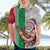 Custom Hawaii Mele Kalikimaka Hawaiian Shirt Santa Playing Ukele Mix Kakau Pattern Xmas Style LT03 - Polynesian Pride