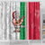 Custom Hawaii Mele Kalikimaka Shower Curtain Santa Playing Ukele Mix Kakau Pattern Xmas Style LT03 - Polynesian Pride