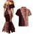 Tonga Fonulei and Ngatu Pattern Couples Matching Mermaid Dress and Hawaiian Shirt LT03 - Polynesian Pride