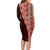 Tonga Fonulei and Ngatu Pattern Family Matching Long Sleeve Bodycon Dress and Hawaiian Shirt LT03 - Polynesian Pride