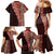 Tonga Fonulei and Ngatu Pattern Family Matching Mermaid Dress and Hawaiian Shirt LT03 - Polynesian Pride