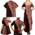 Tonga Fonulei and Ngatu Pattern Family Matching Summer Maxi Dress and Hawaiian Shirt LT03 - Polynesian Pride