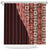 Tonga Fonulei and Ngatu Pattern Shower Curtain LT03 Red - Polynesian Pride