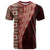 Tonga Fonulei and Ngatu Pattern T Shirt LT03 Red - Polynesian Pride