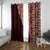 Tonga Fonulei and Ngatu Pattern Window Curtain LT03 With Grommets Red - Polynesian Pride