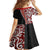 New Zealand Maori Stylized Koru Family Matching Long Sleeve Bodycon Dress and Hawaiian Shirt LT03 - Polynesian Pride