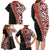 New Zealand Maori Stylized Koru Family Matching Long Sleeve Bodycon Dress and Hawaiian Shirt LT03 - Polynesian Pride