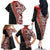 New Zealand Maori Stylized Koru Family Matching Off Shoulder Long Sleeve Dress and Hawaiian Shirt LT03 - Polynesian Pride