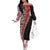 New Zealand Maori Stylized Koru Family Matching Off Shoulder Long Sleeve Dress and Hawaiian Shirt LT03 Mom's Dress Red - Polynesian Pride