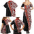 New Zealand Maori Stylized Koru Family Matching Summer Maxi Dress and Hawaiian Shirt LT03 - Polynesian Pride