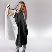 New Zealand Maori Stylized Koru Hooded Blanket LT03 - Polynesian Pride