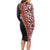 New Zealand Maori Stylized Koru Long Sleeve Bodycon Dress LT03 - Polynesian Pride